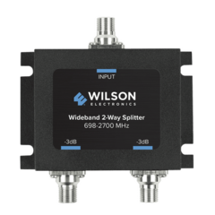 WILSONPRO / WEBOOST Divisor de potencia de 2 vías para la distribución de señal a dos antenas de servicio | 3 dB de pérdida por puerto | Conectores F hembra 850-034