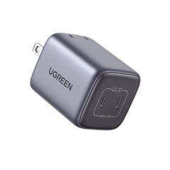 UGREEN Cargador de 45W serie Nexode Mini / 2 Puertos USB-C de Carga Rápida / Tecnología GaN II / Power Delivery 3.0 / Quick Charge 4.0 / Chip Confiable y Carga Inteligente / Optimiza la Experiencia de Carga / Tecnología Thermal Guard 90572