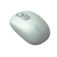 UGREEN Mouse Inalámbrico 2.4G 800/1200/1600/2400 DPI / Función de 3 botones / Alcance 10m / Silencioso / Ergonómico / Anti-caída y Anti-interferencias / Color Verde / Batería Alcalina AA (incluida). 90672