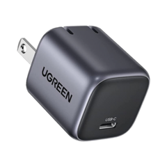 UGREEN Cargador Mini de 30W serie Nexode / 1 USB-C de Carga Rápida / Tecnología GaN II / Power Delivery 3.0 / Quick Charge 4.0 / Carga Inteligente /Múltiple Protección / Mayor Eficiencia Energética / Tamaño Compacto / P 90901