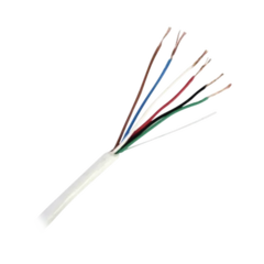 VIAKON Bobina de Cable de 152 Metros de 6 x 20 AWG / BLINDADO / Color BLANCO / Aplicaciones en Control de Acceso, Audio e Instrumentación 92-62