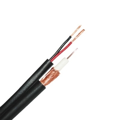 VIAKON Cable RG6 con 2 Cables Calibre 18 para Alimentación, 305 Metros, Malla del 96% / Intemperie MOD: 96-01-S