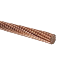 VIAKON Cable de Cobre Desnudo Semiduro 7 Hilos, Cal. 4 AWG, Rollo de 100 m. MOD: A080/100M