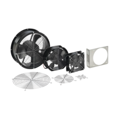 HOFFMAN Ventilador Axial Compacto, de 4 Pulgadas, 100 CFM, 115 Vca, De Acero, Color Negro A4AXFNPG
