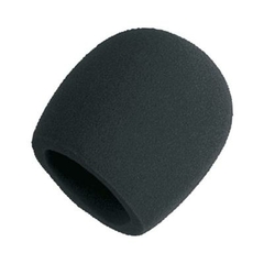 Shure A58WS-BLK Paravientos - Micrófonos de Mano, Negro - Ideal para Reducción de Ruido y Protección de Micrófono