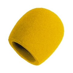 Shure A58WS-YEL Paravientos Amarillo para Micrófonos de Mano - Diseñado para una óptima calidad de sonido y durabilidad en el escenario