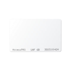 ACCESSPRO Tag UHF tipo Tarjeta para lectoras de largo alcance 900 MHZ / ISO 18000 6B / No imprimible / No incluye porta tarjeta MOD: ACCESS-CARD-6B