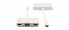 KRAMER ADC-U31C/M1 Cable Adaptador USB 3.1 Tipo C a VGA y USB 3.0 y PD