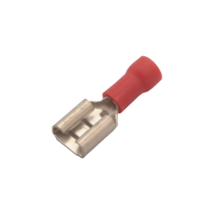 EPCOM POWERLINE Terminal tipo hembra aislada 0.250 / 22 - 16 AWG / Rojo / Paquete de 25 piezas. AE51231