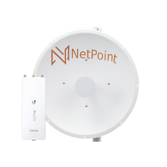 NetPoint Kit de radio AF5XHD con antena NP1-GEN2 / 30 dBi / 4.9-6.2 GHz / Incluye jumper / Ideal para distancias de hasta 30km. MOD: AF-NP1-KIT