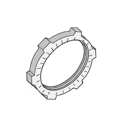 ANCLO Contratuerca Metálica Zamac de 1-1/2" (38 mm)﻿. MOD: ANC-CT112