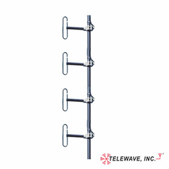 TELEWAVE, INC Antena para Estación Base UHF, de 4 Dipolos, Rango de Frecuencia 406-512 MHz. MOD: ANT-450D6-9