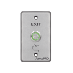 ACCESSPRO Botón de aro iluminado color verde/ IP65 MOD: APBIVC
