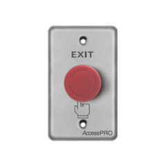 ACCESSPRO Botón de Paro de Emergencia / Salida de Emergencia en Color Rojo / Tipo enclavado MOD: APBSEMC