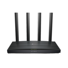 TP-LINK Router WiFi 6 AX 1500Mbps / MU-MIMO 2X2 y OFDMA / 1 Puerto WAN 10/100/1000 Mbps / 4 Puertos LAN 10/100/1000 Mbps / 4 Antenas Beamforming ARCHERAX12