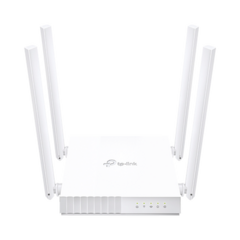 TP-LINK Router Inalámbrico doble banda AC, 2.4 GHz y 5 GHz Hasta 733 Mbps, 4 antenas externas omnidireccional, 4 Puertos LAN 10/100 Mbps, 1 Puerto WAN 10/100 Mbps MOD: ARCHERC24