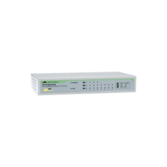 ALLIED TELESIS Switch No Administrable PoE de 8 puertos 10/100 Mbps (4 puertos PoE) con fuente de alimentación externa, 30 Watts MOD: AT-FS708LE/POE-10