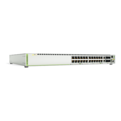 ALLIED TELESIS Switch PoE+ Stackeable Capa 3, 24 puertos 10/100/1000 Mbps + 2 puertos SFP Combo + 2 puertos SFP+ 10 G Stacking, 370 W MOD: AT-GS924-MPX-10