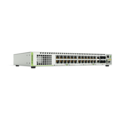 ALLIED TELESIS Switch Stackeable Capa 3, 24 puertos 10/100/1000 Mbps + 2 puertos SFP Combo + 2 puertos SFP+ 10 G Stacking MOD: AT-GS924-MX-10