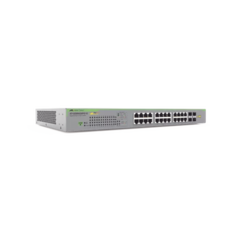 ALLIED TELESIS Switch PoE+ Gigabit WebSmart de 24 puertos 10/100/1000 Mbps + 4 puertos SFP Gigabit, 185 W, Version 2 MOD: AT-GS950-28PS-V2-10