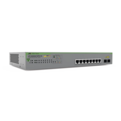 ALLIED TELESIS Switch PoE+ Gigabit WebSmart de 10 puertos 10/100/1000 Mbps (2 x Combo) + 2 puertos gigabit SFP (Combo), 75 W MOD: AT-GS950/10PS-V2-10