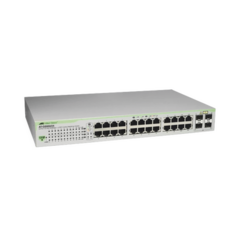 ALLIED TELESIS Switch Gigabit WebSmart de 24 puertos 10/100/1000 Mbps (4 x Combo) + 4 puertos gigabit SFP (Combo) MOD: AT-GS950-24-10 - buy online