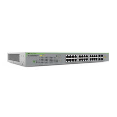ALLIED TELESIS Switch PoE+ Gigabit WebSmart de 24 puertos 10/100/1000 Mbps + 4 puertos SFP Gigabit, 185 W, Version 2 MOD: AT-GS950/28PS-V2-10