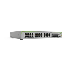 ALLIED TELESIS Switch Administrable CentreCOM GS970M, Capa 3 de 24 Puertos 10/100/1000 Mbps + 4 SFP Gigabit MOD: AT-GS970M/28-10