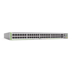 ALLIED TELESIS Switch PoE+ Administrable CentreCOM GS980M, Capa 3 de 48 puertos 10/100/1000Mbps + 4 SFP Gigabit, 740 W MOD: AT-GS980M/52PS-10