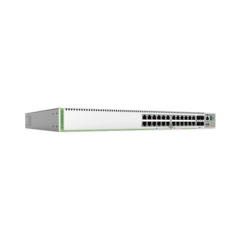 ALLIED TELESIS (GS980MX/28) Switch Stack L3, 24 puertos 10/100/1000-T, 4 Puertos SFP+ 10G, Fuente de poder fija MOD: AT-GS980MX/28-10