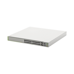 ALLIED TELESIS Switch L3, Stack, 20 puertos 1G POE+, 4 MultiGigabit POE+, 4 puertos SFP+, PSU FIJA MOD: AT-GS980MX28PSM-10 - buy online