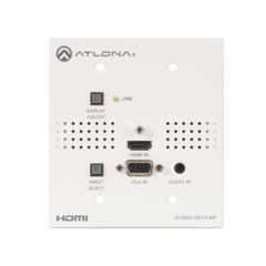 ATLONA Transmisor HDBaseT de placa de pared para HDMI y VGA AT-HDVS-150-TX-WP