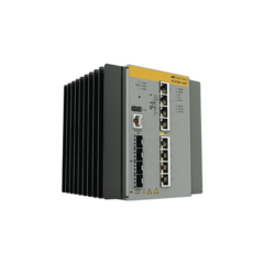 ALLIED TELESIS Switch Industrial Hi-PoE Continuo Administrable Capa 3 de 8 x 10/100/1000 Mbps + 4 Puertos SFP, 240 W. MOD: AT-IE300-12GP-80