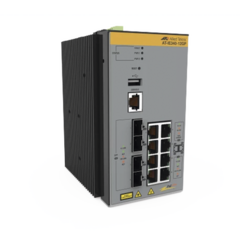 ALLIED TELESIS Switch Industrial PoE+ Capa 3 D/8 Puertos 10/100/1000 PoE af/at, 4 x SFP (TAA) MOD: AT-IE340-12GP-980