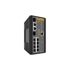 ALLIED TELESIS Switch Industrial PoE+ administrable de 8 Puertos 10/100/1000 Mbps + 2 puertos SFP Combo, 120 W MOD: AT-IS230-10GP