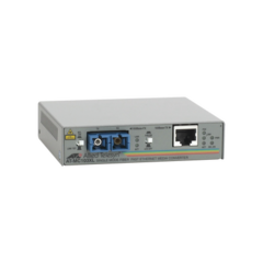 ALLIED TELESIS Convertidor de medios fast ethernet a fibra óptica, conector SC, monomodo (SMF), 15 Km MOD: AT-MC103XL-60