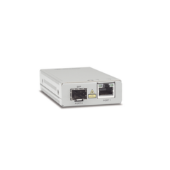 ALLIED TELESIS Convertidor de medios Gigabit Ethernet a fibra óptica con puerto SFP, con fuente de alimentación multi-región MOD: AT-MMC2000/SP-960