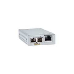 ALLIED TELESIS Convertidor de medios Gigabit Ethernet a fibra óptica, conector SC, monomodo (SMF), versión TAA (Trade Agreement Act), 10 Km MOD: AT-MMC2000LX/SC-TAA-60