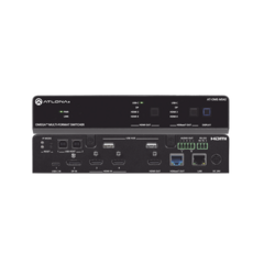ATLONA OMEGA Switch Matriz 4x2 de AV Multiformato con Entradas HDMI, USB-C y Display Port / Salidas HDMI y HDBaseT / para Videoconferencia y Presentaciones MOD: AT-OME-MS42