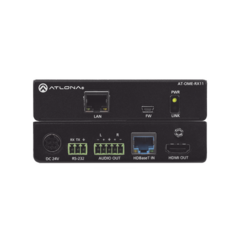 ATLONA OMEGA 4K/UHD HDMI OVER HDBASET RECEIVER WITH CONTROL. AUDIO OUTPUT ; AND POE (POW MOD: AT-OME-RX11