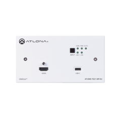 ATLONA ATLONA DUAL- GANG TX WALL PLATE WITH USB PASS THROUGH FOR EUROPE MOD: AT-OME-TX21-WP-E