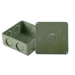 AMANCO-WAVIN Caja Cuadrada y Tapa de 1" para instalaciones con tubería PVC Conduit pesado. MOD: ATUP-100CYT