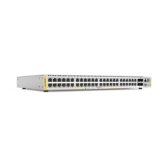 ALLIED TELESIS Switch Stackeable Capa 3, 48 puertos 10/100/1000 Mbps + 4 puertos SFP+ 10 G, fuente redundante MOD: AT-X510-52GTX-90