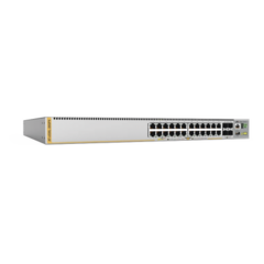 ALLIED TELESIS Switch L3 Stackable, 24x 10/100/1000-T PoE+, 4x SFP+, 740W (TAA compliant version) MOD: AT-X530L-28GPX-90