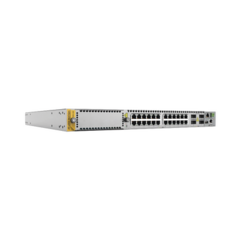 ALLIED TELESIS Switch Stackeable Capa 3, 24 puertos 1/2.5/5/10G RJ45, 4 x 40G/100G QSFP+/QSFP28, 1 ranura de expansión, 1 año Net.Cover Preferred MOD: AT-X950-28XTQM