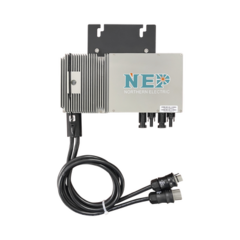 NEP Microinversor para 2 Modulos de Hasta 360W de Interconexión a Red Eléctrica 220V, IP67 Con Cable Troncal Incluido MOD: BDM-600