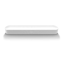 BEAM (GEN2) WHITE SONOS Barra de Sonido Inteligente para TV - Color Blanco, Potente y Compacta, Ideal para Sonido Profesional con 24 Entradas XLR y 12 Salidas.