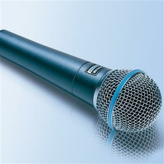 Shure BETA 58A Micrófono Dinámico para Voz - Calidad de sonido superior para performances en vivo y estudios de grabación