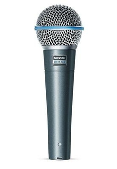 Shure BETA 58A Micrófono Dinámico para Voz - Calidad de sonido superior para performances en vivo y estudios de grabación en internet