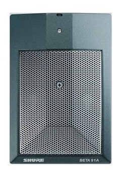Shure BETA 91A Micrófono condensador para Bombo - Modelo Shure - Captación perfecta de bajos - Ideal para grabaciones en vivo